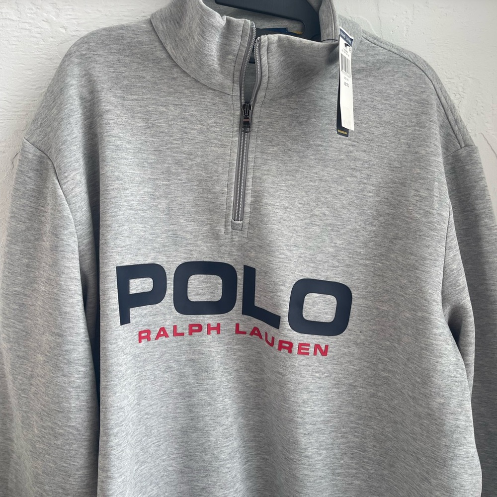 Ralph Lauren Gray Zip-Up Men's Sweater
